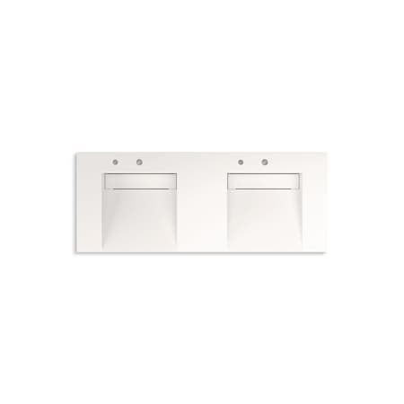 Kohler 60In Wall-Mount Basin Lavatory System In Designer White 81030-BSS-KCD